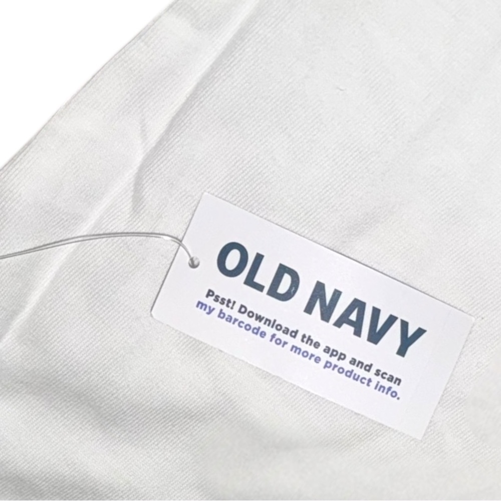 NWT Old Navy 100% Cotton Mariner Long Sleeve T Shirt L Tall Loose Fit - White - Picture 7 of 9
